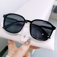 Streetwear Solid Color Pc Oval Frame Full Frame Women's Sunglasses main image 2
