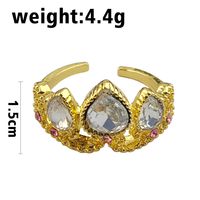Retro Crown Alloy Artificial Diamond Unisex Rings Necklace main image 3