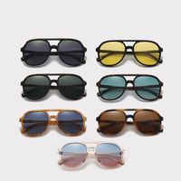 Streetwear Solid Color Tac Toad Glasses Full Frame Women's Sunglasses main image 6