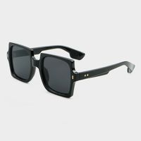 Streetwear Solid Color Ac Square Full Frame Women's Sunglasses main image 1