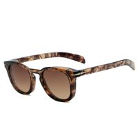 Vintage Style Color Block Ac Oval Frame Full Frame Women's Sunglasses main image 3