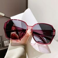 Streetwear Solid Color Tac Oval Frame Full Frame Women's Sunglasses sku image 2