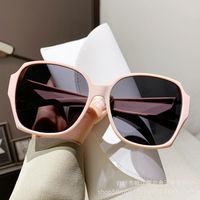 Streetwear Solid Color Tac Oval Frame Full Frame Women's Sunglasses sku image 3