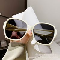 Streetwear Solid Color Tac Oval Frame Full Frame Women's Sunglasses sku image 5