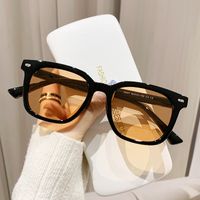 Simple Style Solid Color Pc Square Full Frame Women's Sunglasses sku image 3