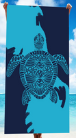 Vacation Tortoise Color Block Superfine Fiber Beach Towel sku image 4