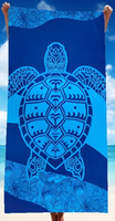 Vacation Tortoise Color Block Superfine Fiber Beach Towel sku image 5