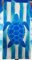 Vacation Tortoise Color Block Superfine Fiber Beach Towel sku image 6