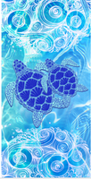 Vacation Tortoise Color Block Superfine Fiber Beach Towel sku image 3