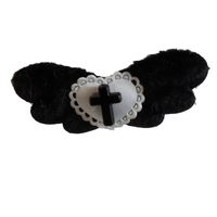 IG Style Cute Cross Heart Shape Wings Resin Hair Clip 1 Piece main image 2