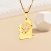 IG Style MAMA Simple Style Human Stainless Steel Alloy Mother'S Day Women's Pendant Necklace main image 1
