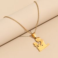 IG Style MAMA Simple Style Human Stainless Steel Alloy Mother'S Day Women's Pendant Necklace main image 3
