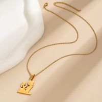 IG Style MAMA Simple Style Human Stainless Steel Alloy Mother'S Day Women's Pendant Necklace main image 4