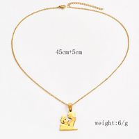 IG Style MAMA Simple Style Human Stainless Steel Alloy Mother'S Day Women's Pendant Necklace main image 7