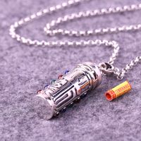 Retro Ethnic Style Geometric Copper Silver Plated Men's Pendant Necklace main image 4