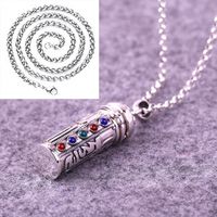 Retro Ethnic Style Geometric Copper Silver Plated Men's Pendant Necklace sku image 4