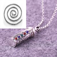 Retro Ethnic Style Geometric Copper Silver Plated Men's Pendant Necklace sku image 2