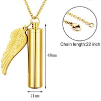Simple Style Wings Metal Plating Unisex Pendant Necklace main image 2
