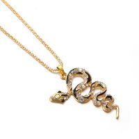 IG Style Shiny Geometric Zinc Alloy Plating Inlay Artificial Pearls Opal Zircon Women's Pendant Necklace sku image 7