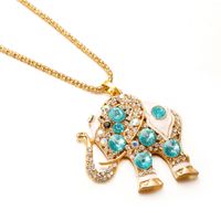 IG Style Shiny Geometric Zinc Alloy Plating Inlay Artificial Pearls Opal Zircon Women's Pendant Necklace main image 3