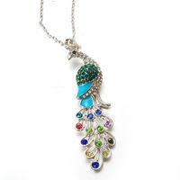 IG Style Shiny Geometric Zinc Alloy Plating Inlay Artificial Pearls Opal Zircon Women's Pendant Necklace sku image 14