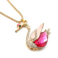 IG-Stil Glänzend Geometrisch Zinklegierung Überzug Inlay Künstliche Perlen Opal Zirkon Frau Halskette Mit Anhänger sku image 17