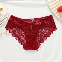 Solid Color Seamless Quick Dry Mid Waist Briefs Panties main image 3