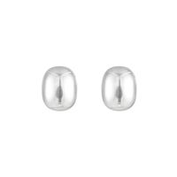 1 Pair Simple Style Geometric Plating Titanium Steel Ear Studs main image 5