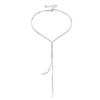 Titan Stahl Lässig Einfacher Stil Quaste Einfarbig Überzug Halskette Mit Anhänger sku image 2