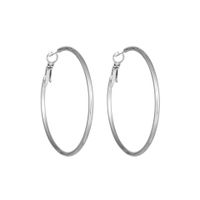 1 Pair Simple Style Geometric Plating Titanium Steel Earrings sku image 4