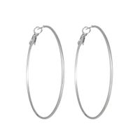 1 Pair Simple Style Geometric Plating Titanium Steel Earrings sku image 9