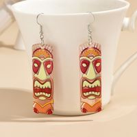 1 Pair Casual Cool Style Grimace Arylic Drop Earrings sku image 1