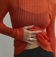 Women's Knitwear Long Sleeve Sweaters & Cardigans Ripped Streetwear Solid Color main image 7