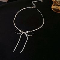Simple Style Bow Knot Metal Plating Women's Jewelry Set main image 5