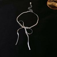 Simple Style Bow Knot Metal Plating Women's Jewelry Set sku image 1