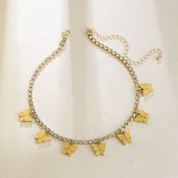 Style IG Décontractée Forme De Cœur Alliage Émail Placage Incruster Strass Femmes Collier main image 3