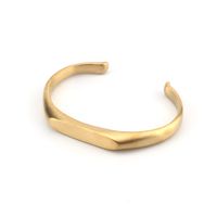 Casual Simple Style Geometric 304 Stainless Steel 18K Gold Plated Bangle In Bulk sku image 2