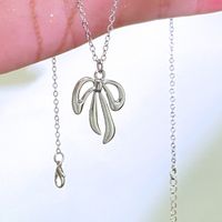 IG Style Bow Knot Alloy Plating Women's Pendant Necklace main image 4