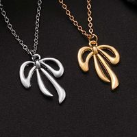 IG Style Bow Knot Alloy Plating Women's Pendant Necklace main image 1