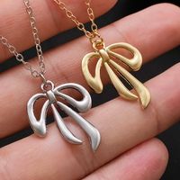 IG Style Bow Knot Alloy Plating Women's Pendant Necklace main image 6