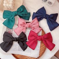 Women's Sweet Simple Style Bow Knot Cloth Hair Clip Hair Tie main image 5