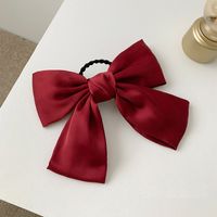 Women's Sweet Simple Style Bow Knot Cloth Hair Clip Hair Tie sku image 2