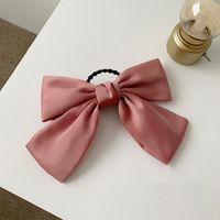 Women's Sweet Simple Style Bow Knot Cloth Hair Clip Hair Tie sku image 6