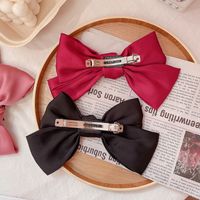 Women's Sweet Simple Style Bow Knot Cloth Hair Clip Hair Tie main image 3