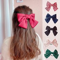 Women's Sweet Simple Style Bow Knot Cloth Hair Clip Hair Tie main image 2