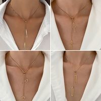 Titanium Steel Gold Plated Simple Style Classic Style Heart Shape Plating Pendant Necklace main image 6