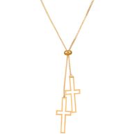Titan Stahl Vergoldet Einfacher Stil Klassischer Stil Herzform Überzug Halskette Mit Anhänger sku image 6