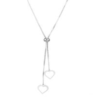 Titanium Steel Gold Plated Simple Style Classic Style Heart Shape Plating Pendant Necklace sku image 3