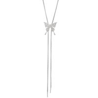 Sweet Butterfly Alloy Plating Women's Long Necklace sku image 2