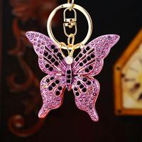 Cute Butterfly Metal Women's Keychain main image 3